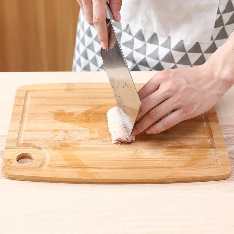 Healthy And Ecological Bamboo Cutting Board With Hanging Hole For Storage