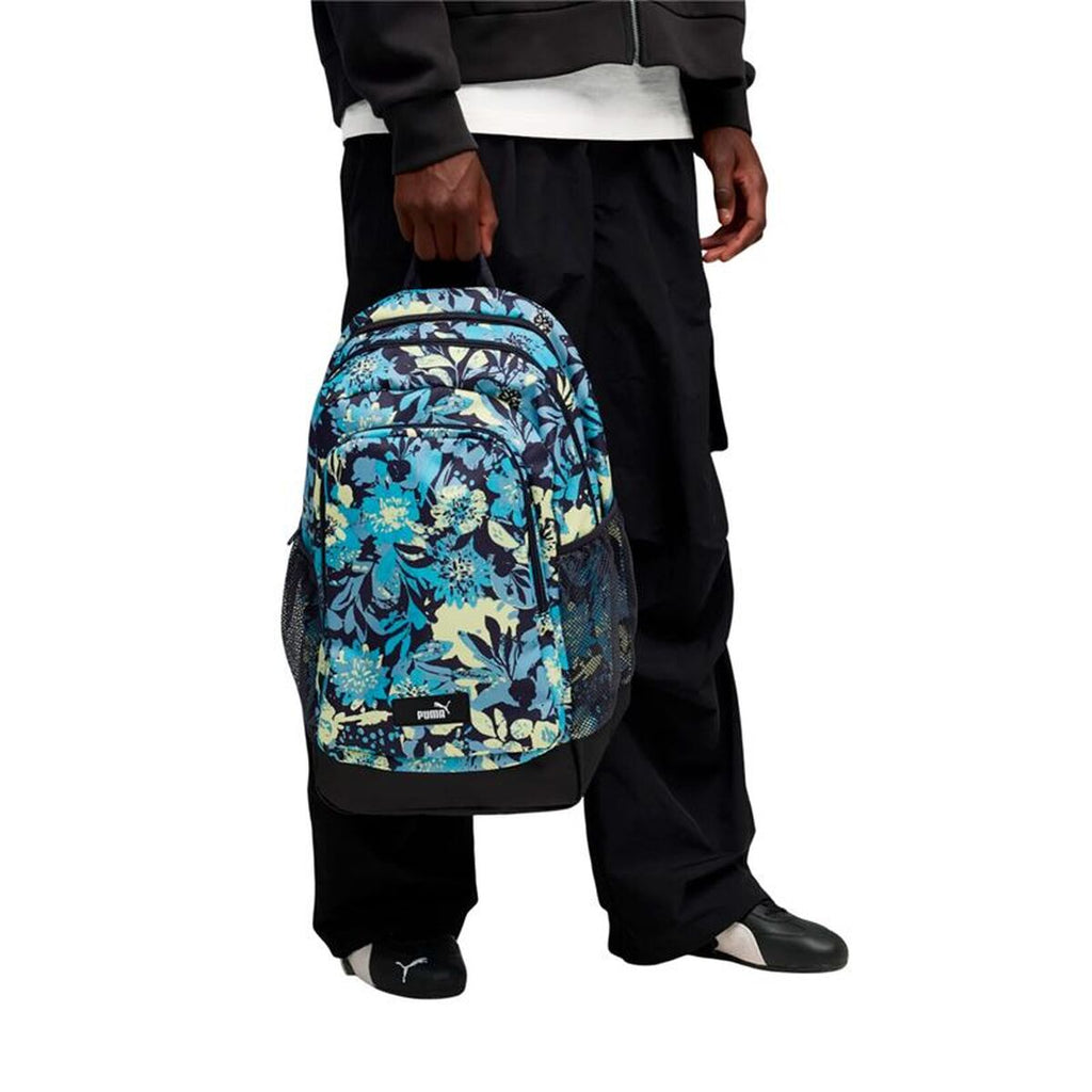 Ryggsäck Puma Academy Aop Bac, marinblå, återvunnen polyester
