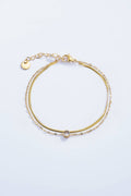 Dubbelt Armband Guld - Layered Look Dam