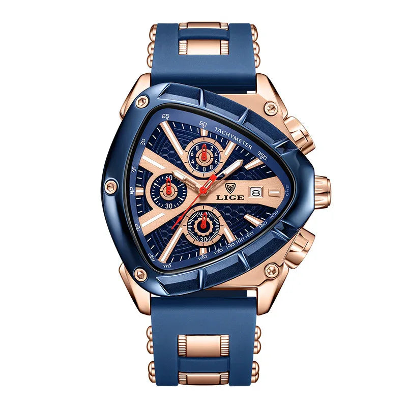 Polygon Men's Waterproof Luminous Calendar Watch