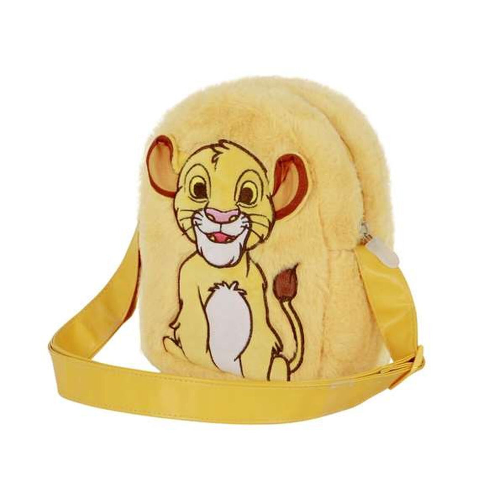 Axelväska The Lion King, gul, justerbar rem