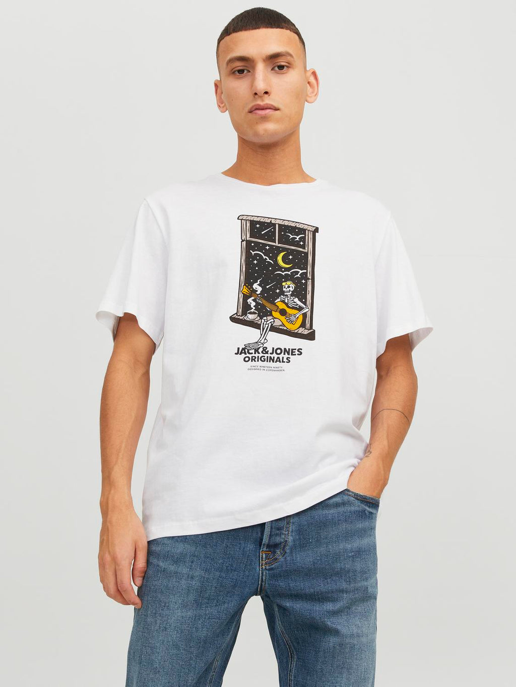 AFTERLIFE TEE SS CREW NECK - SKULL PRINT