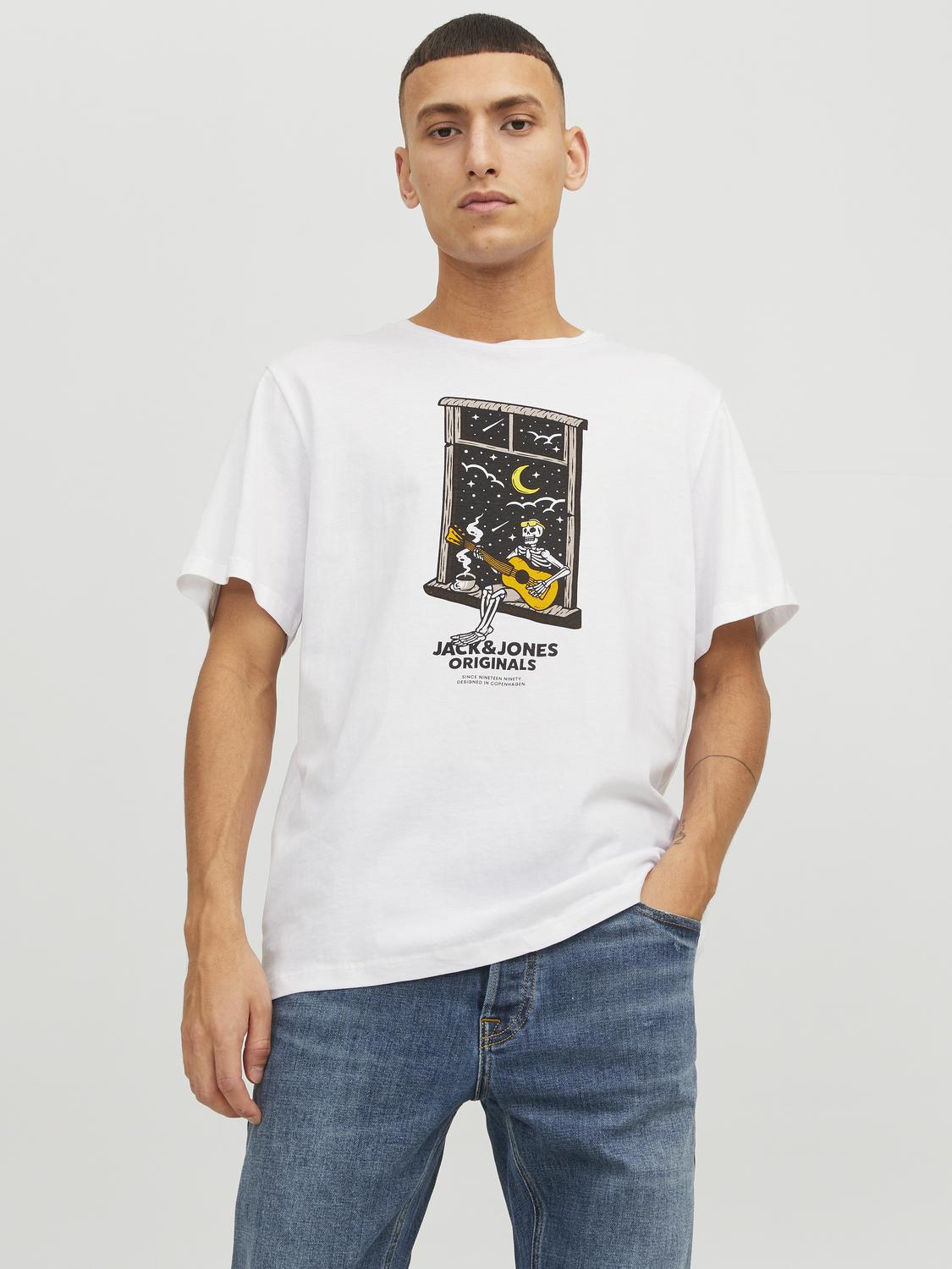 AFTERLIFE TEE SS CREW NECK - SKULL PRINT