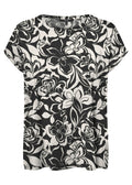 AVA PLAIN SS TOP AOP