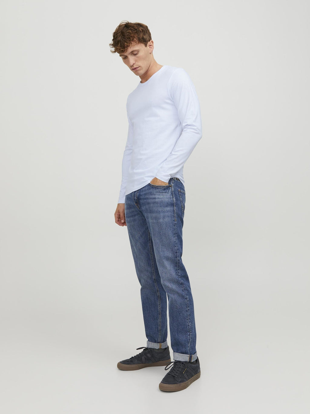 BASIC O-NECK TEE LS