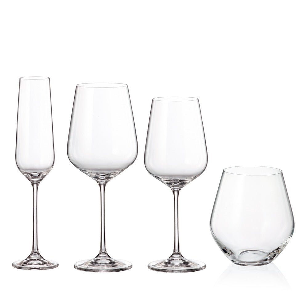 Bohemia Royal Crystal Globo glas-set 16 delar – 4×4