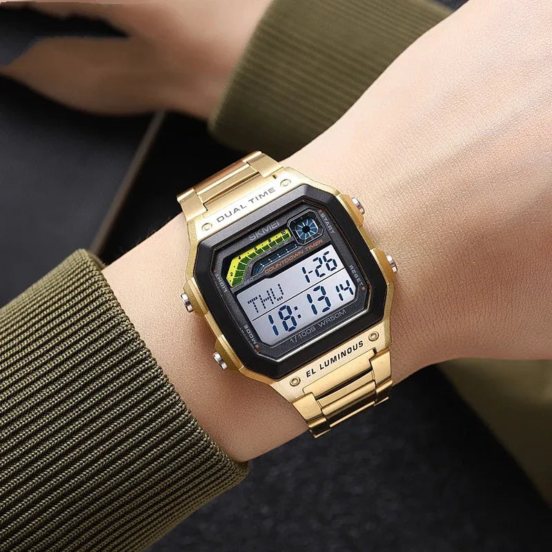 Men's Electronic Luminous Waterproof Multifunctional Digital Watch
