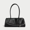 Classic Baguette Leather Shoulder Bag