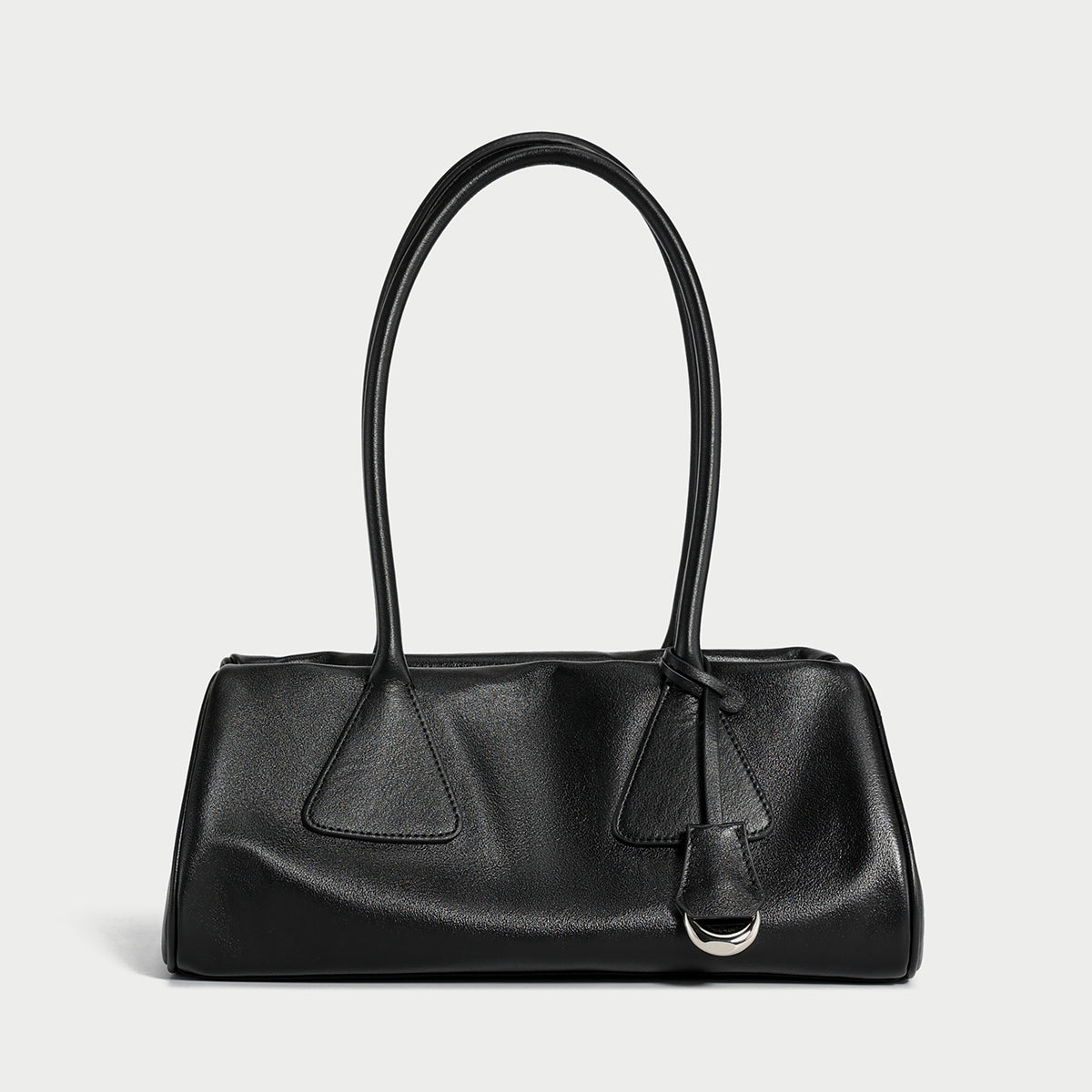 Classic Baguette Leather Shoulder Bag