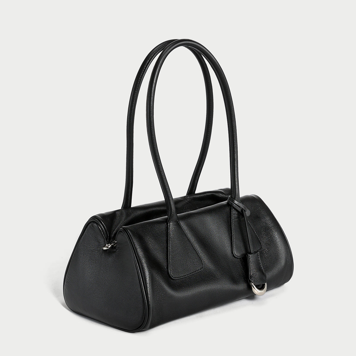 Classic Baguette Leather Shoulder Bag