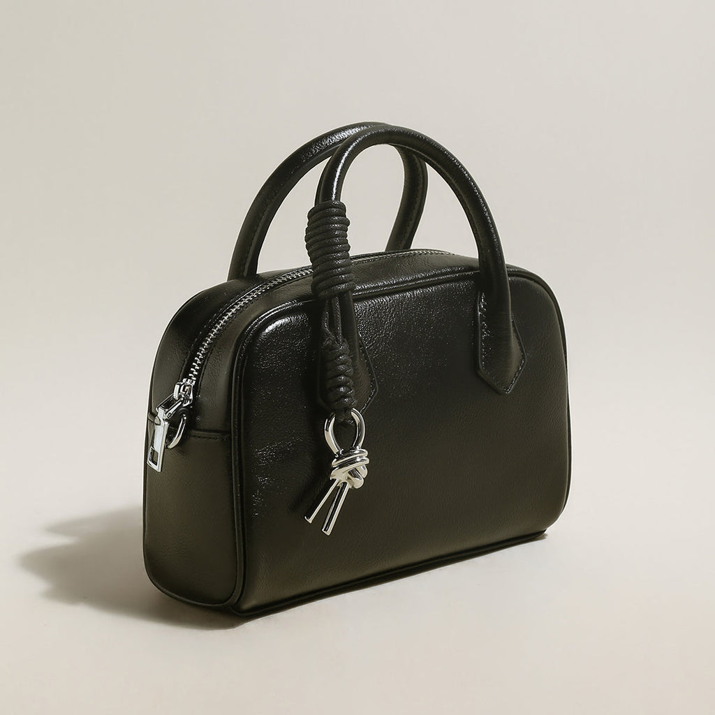 Meredith Leather Boston Top Handle Bag
