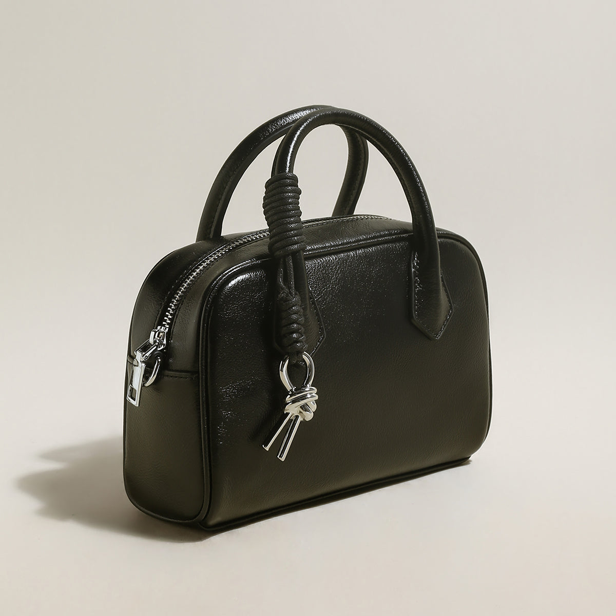 Meredith Leather Boston Top Handle Bag