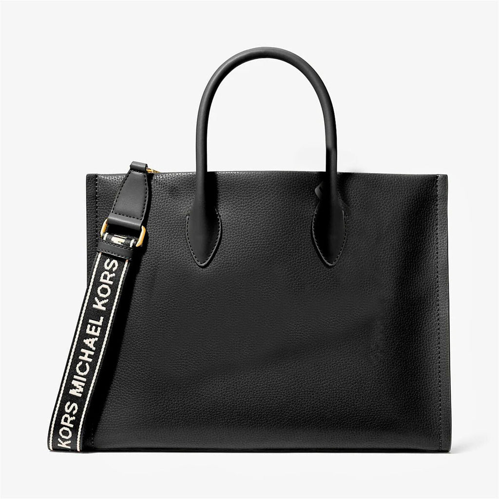 Michael Kors Handväska Bradshaw Hog Tidlos Svart