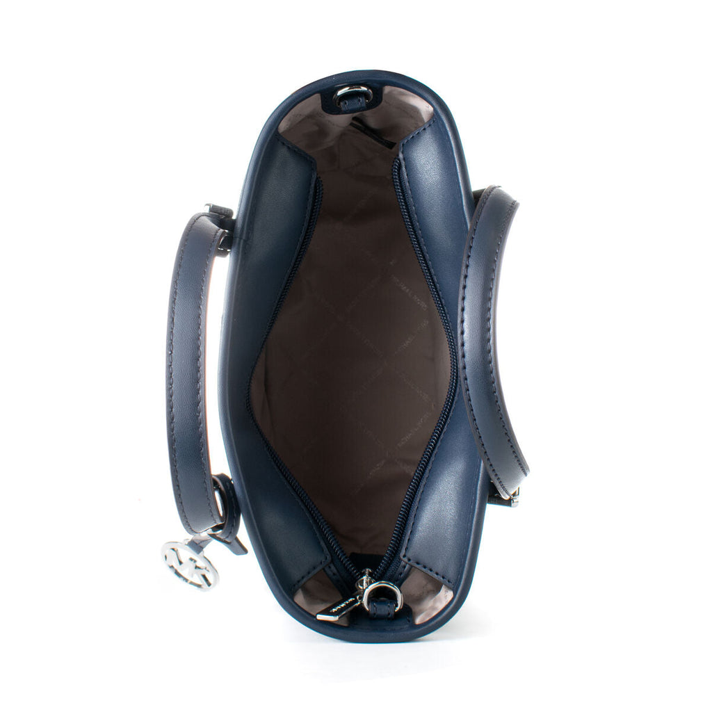 Michael Kors Handväska 35s5stvt0o Navy Kompakt Blå