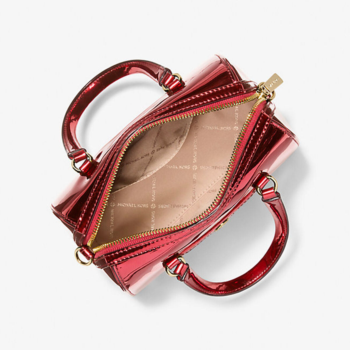 Michael Kors Handväska 35f5gtfc1z Cherry Blixtlas Röd