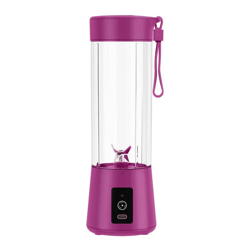Portable Electric Juicer Stainless Steel Blade Automatic Smoothie Blender Kitchen Tool
