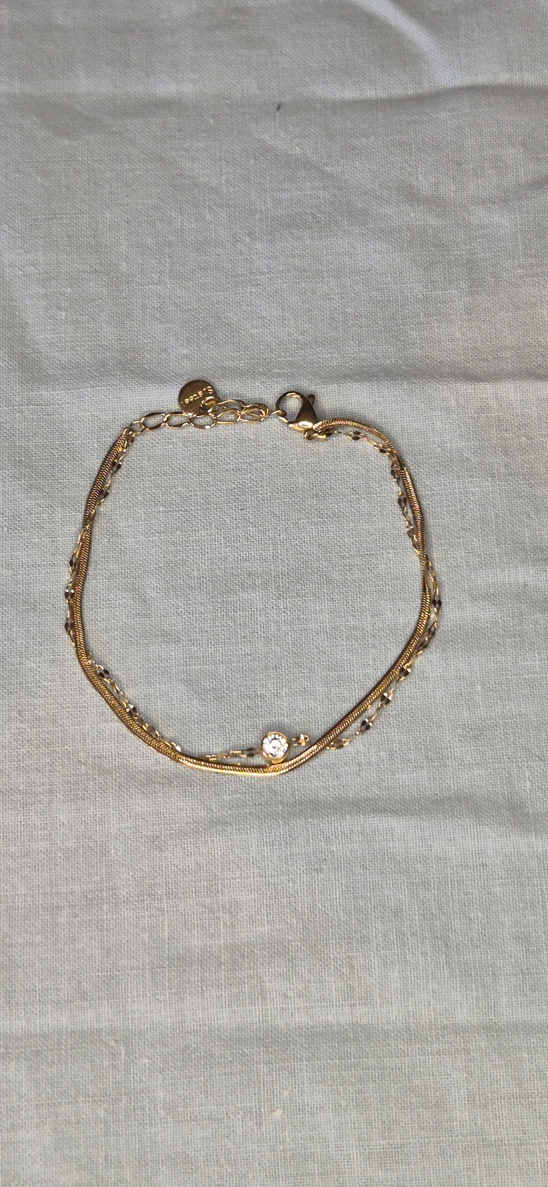 Dubbelt Armband Guld - Layered Look Dam